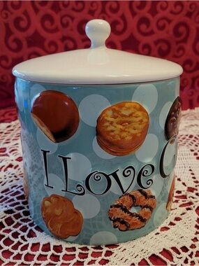 Vintage Homeware 2006 Girl Scout Cookie Jar “I Love Girl Scout Cookies”